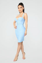 Women's Banquet Short Dress With Open Back And Waist Aclosy