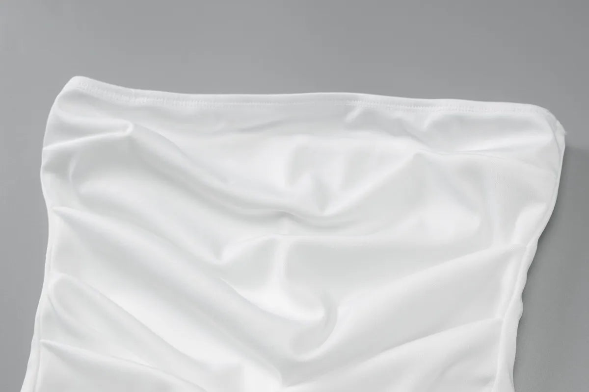 CHIC ELEGANT MAXI DRESS-WHITE Aclosy