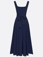 WELANA ELEGANT PLEATED MAXI DRESS