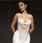 Fashion Summer Black And White Sling Party Dress aclosy