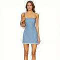 Elegant Light Blue Sweet Women's Dress aclosy