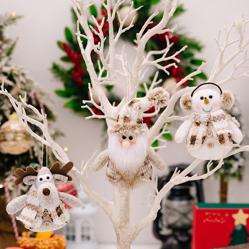 Santa Snowman Reindeer Hanging Ornament Trendsi