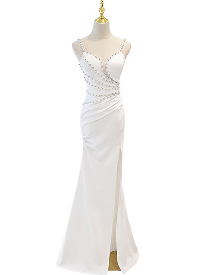 Celebrity Light Luxury Niche High-end Fishtail Dress Host aclosy