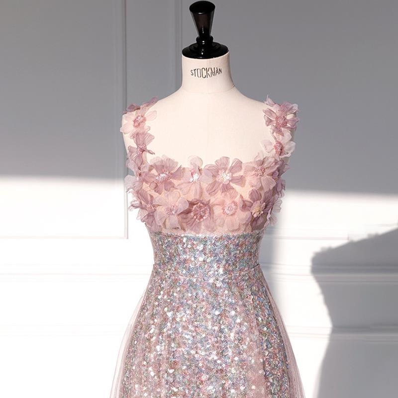 Sequined Flower Wedding Dress For Women Aclosy