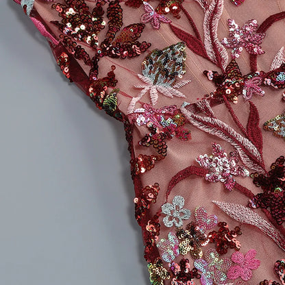 CHIC ELEGANT BACKLESS MAXI DRESS