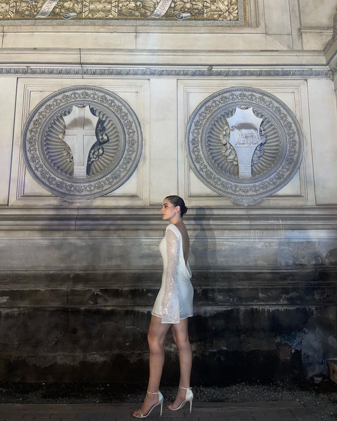 Tava Backless White Cocktail Dress