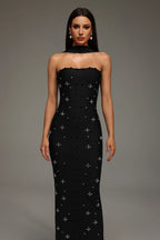 Alana elegant beaded maxi dress