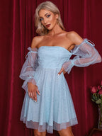 Women's Summer Chest-wrapped Off-shoulder Sweet Princess Dress aclosy
