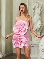 Tara Elegant Strapless Designer Wear