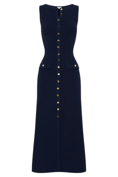 Sakyer Buttoned Elegant Maxi Dress