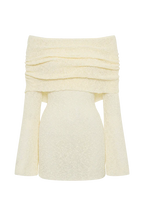 Allure Off Shoulder Mini Knitted Dress