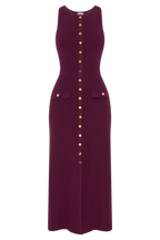 Chic Buttoned Knit Dress