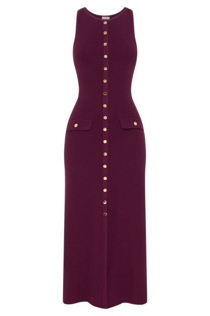 Sakyer Buttoned Elegant Maxi Dress