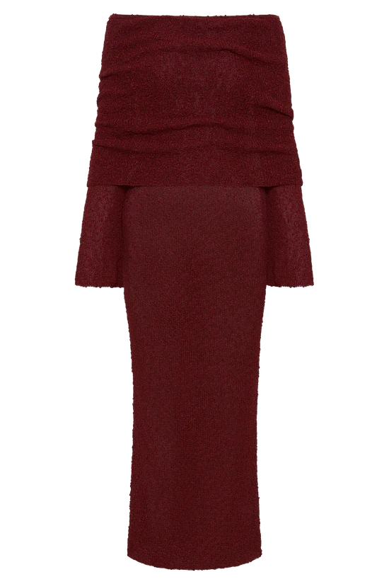 ALLURE BOUCLE MAXI DRESS