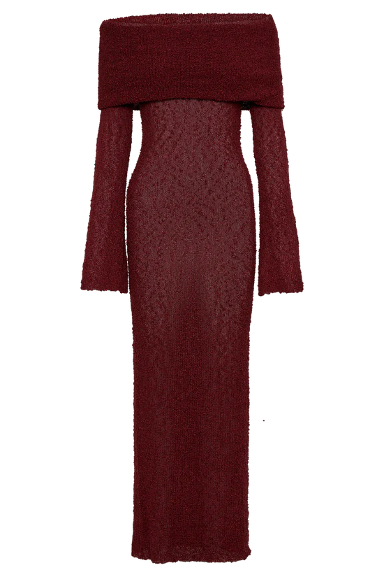 ALLURE BOUCLE MAXI DRESS