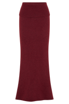 Athena Elegant Burgundy Dress-Set