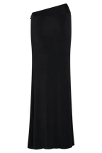 Alaina Asymmetrical Set Gold Detail- Black