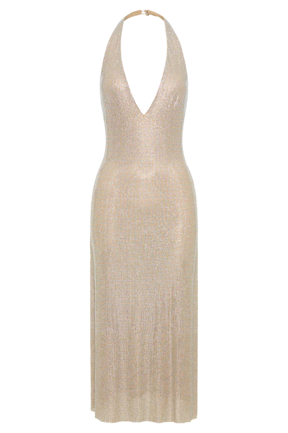 Allure Sparkling Midi Dress - Elegant Sequin Bodycon Party Dress (Copy) Aclosy