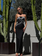 CLERNA STRAPLESS BANDAGE DRESS