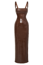 Allure Sequin Cut-Out Backless Dress