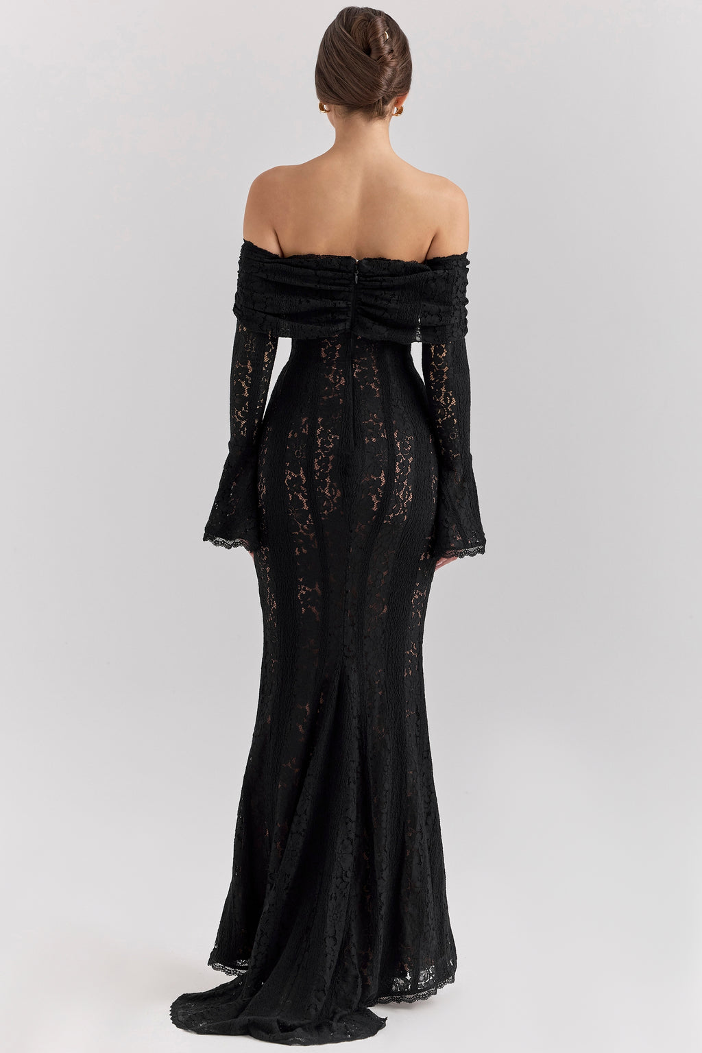 STRAPLESS ELEGANT BLACK MAXI DRESSES FROM NEW YORK