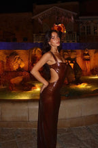 Allure Sequin Cut-Out Backless Dress