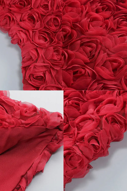 CLESSA MINI RED ROSE DRESS