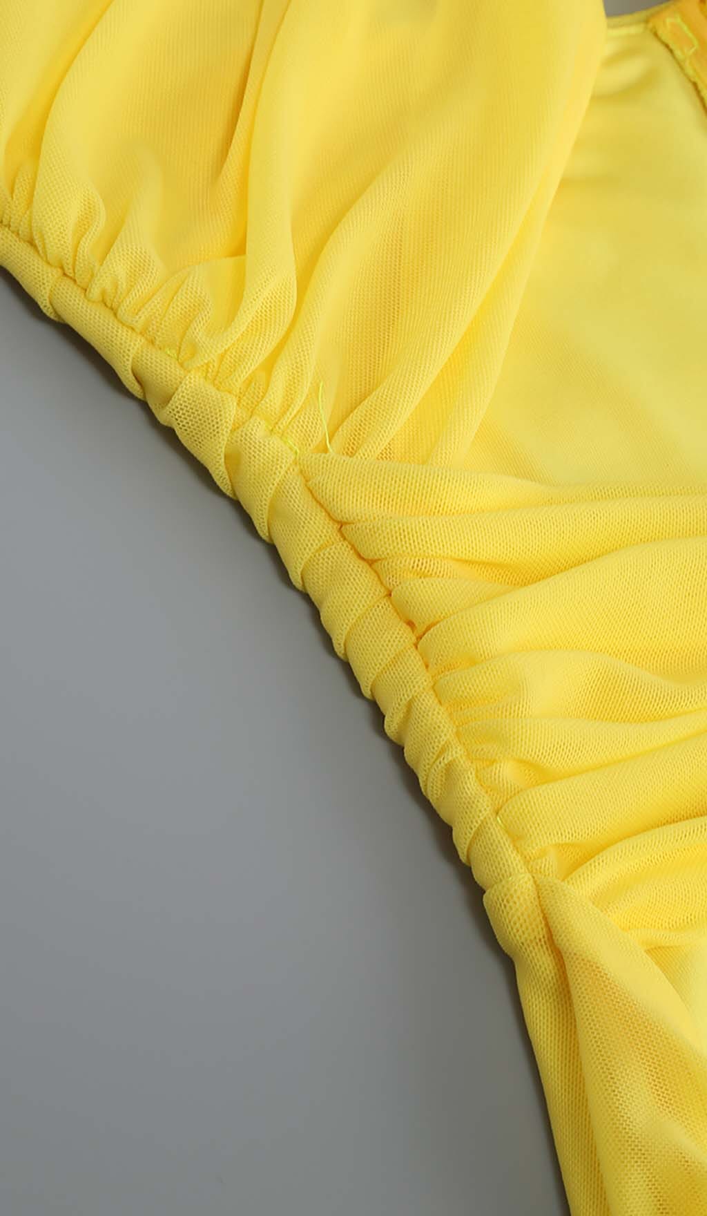 Yella Elegant Cutout One Shoulder Wedding Party Dress Aclosy