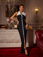 Alyia Maxi Dress-Black