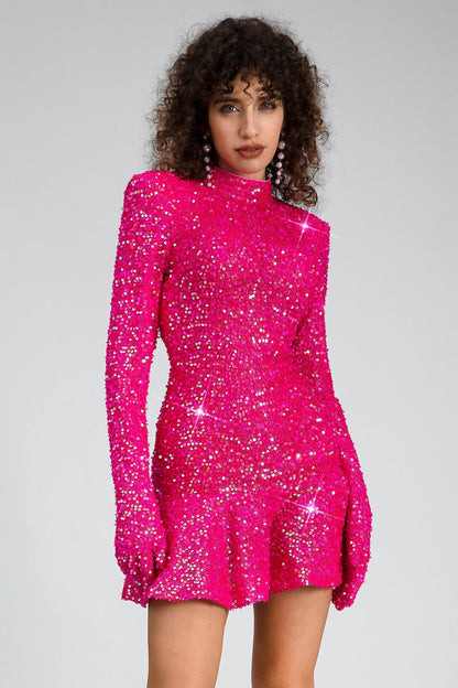 Eleska Backless Sequins Party Dress