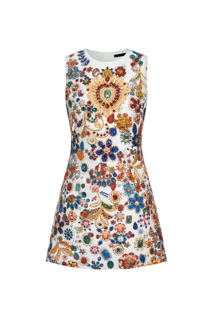 Alana Crystal Mini Elegant Dress