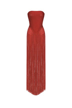 Alara Fringe Sleeveless Strapless Tassel Bandage Bodysuit