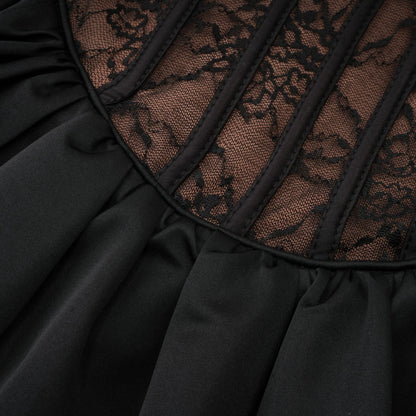 ALAYA CORSET SNATCHED MINI SKIRT