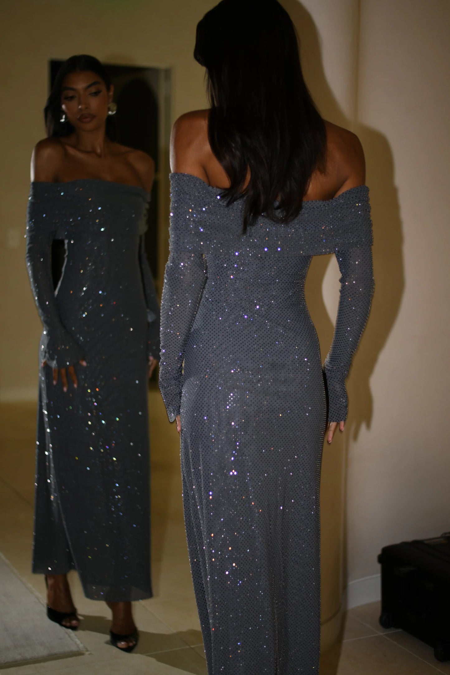 Chic Strapless Elegant Sparkly Dress