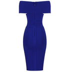 Meiga Off Shoulder Bandage Dress aclosy