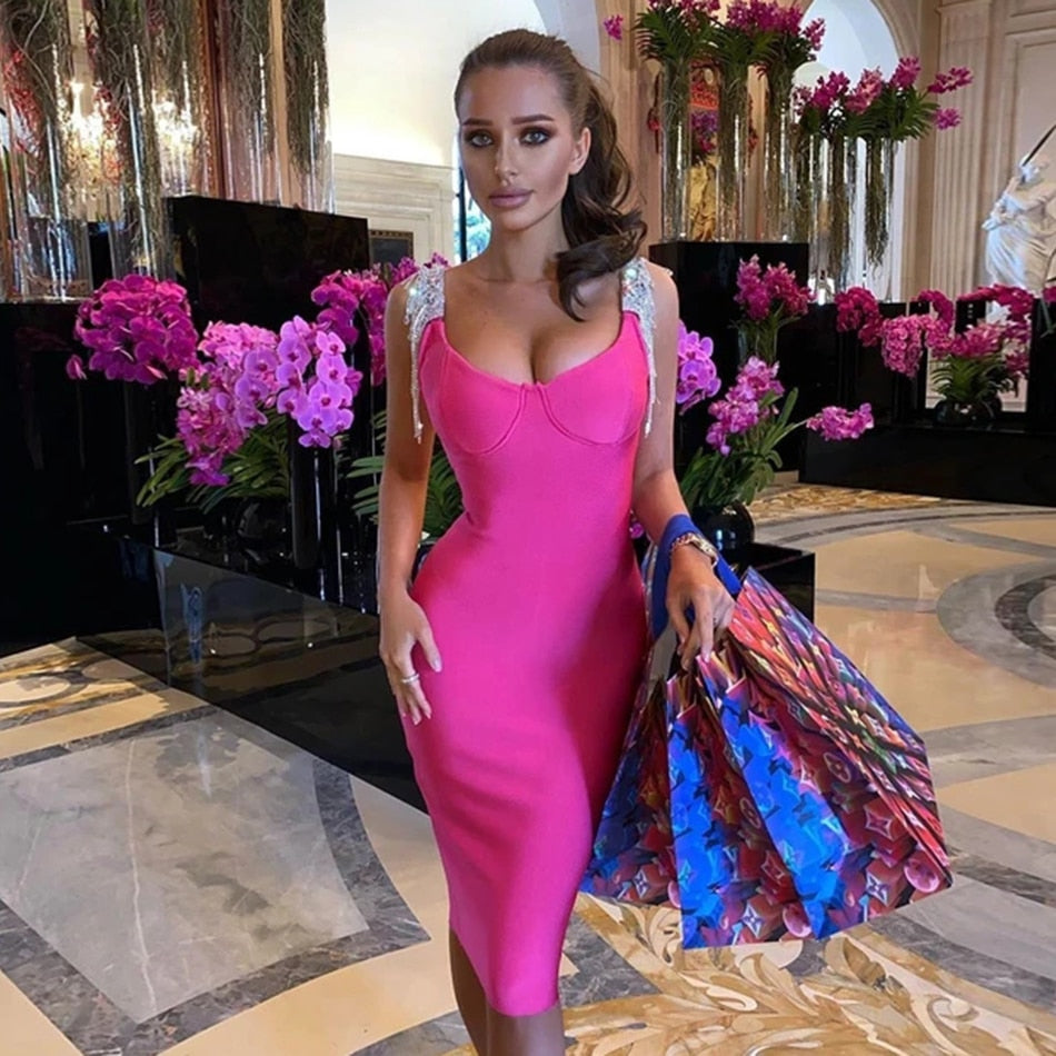 Tassels And Diamonds party Dress Aclosy