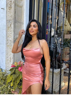 Halter Strapless Long Dress ACLOSY