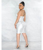 Halter Sleeveless Tube Top Hip Skirt aclosy