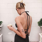 Cross-border Summer Sexy Temperament Suspender Fishtail Long Skirt aclosy