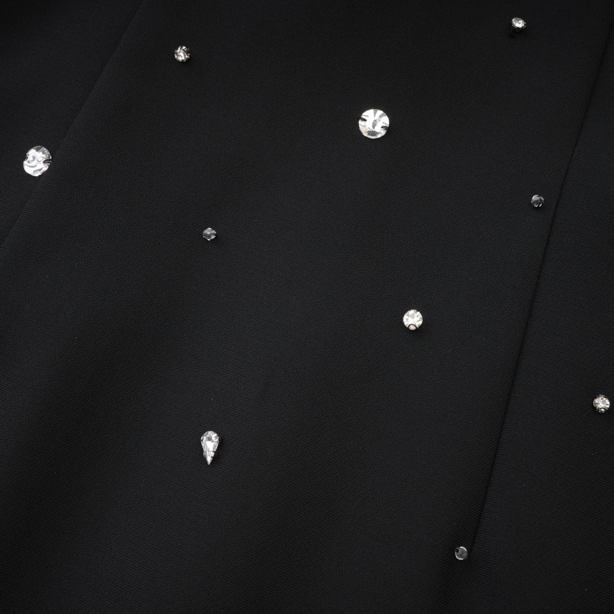 Slantria black embellished mini dress