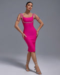 Bandage Heavy Industry Set Diamond Graceful Evening Dress Hip Skirt Aclosy