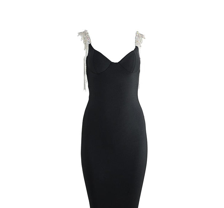 Tassels And Diamonds party Dress Aclosy