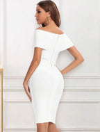 Meiga Off Shoulder Bandage Dress aclosy