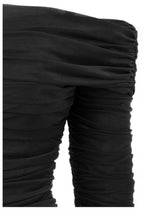 Ruched Off Shoulder Midi Dress aclosy