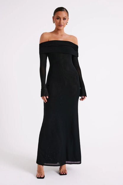 Chic Strapless Backless Socialite Maxi Dress