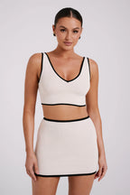 Knitted Cardigan Sheath Skirt Dress