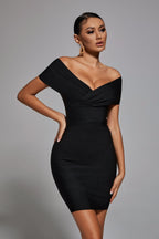 Meiga Off Shoulder Bandage Dress aclosy
