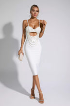 Fashion Summer Black And White Sling Party Dress aclosy