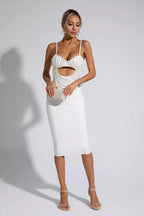 Fashion Summer Black And White Sling Party Dress aclosy