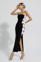 Alyia Cutout Bandage Black Elite Dress